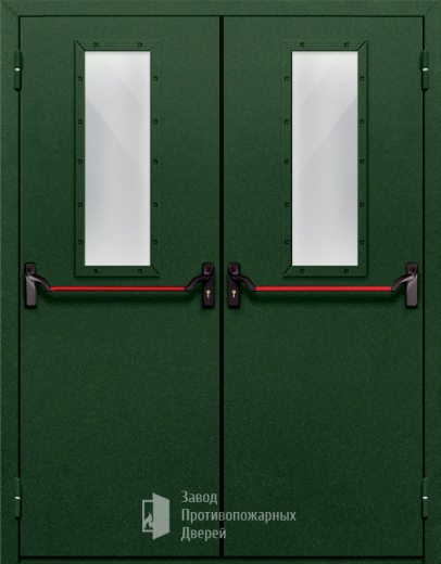 Фото двери «Двупольная со стеклом и антипаникой №69» в Перми