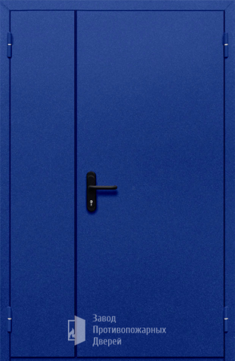 Фото двери «Полуторная глухая (синяя)» в Перми