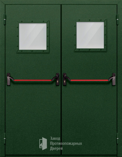 Фото двери «Двупольная со стеклом и антипаникой №59» в Перми