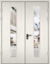 Фото двери «МДФ двупольная со стеклом №22» в Перми