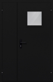 Фото двери «Полуторная со стеклом №84» в Перми