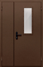 Фото двери «Полуторная со стеклом №28» в Перми