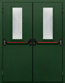 Фото двери «Двупольная со стеклом и антипаникой №69» в Перми